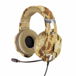Trust GXT 322D Carus, Wired, Gaming, 20 - 20000 Hz, 325 g, Headset, Camouflage
