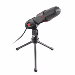 Trust GXT 212, PC microphone, 50 - 16000 Hz, Omnidirectional, Wired, 3.5 mm (1/8"), Black