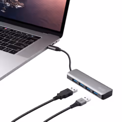 Trust 23328 interface hub USB 3.2 Gen 1 (3.1 Gen 1) Type-A 5000 Mbit/s Grey - Additional view 2