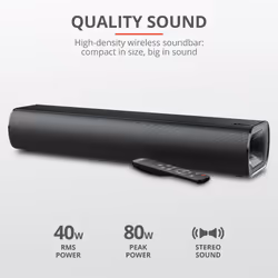 Trust 23642 soundbar speaker Black 2.0 channels 40 W