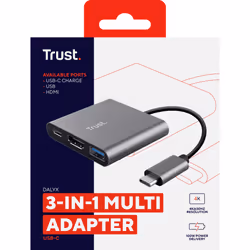 Trust Dalyx USB 3.2 Gen 1 (3.1 Gen 1) Type-C Aluminium, Black - Additional view 7