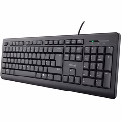 Trust Taro Wired Keyboard - Qwerty UK Layout, Quiet Keys, Full-Size Keyboard, Spill-Resistant, 1.8 m Cable, USB Plug and Play ...