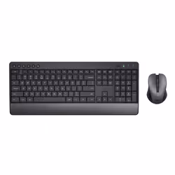 Trust Trezo keyboard Mouse included Universal RF Wireless QWERTY US English Black