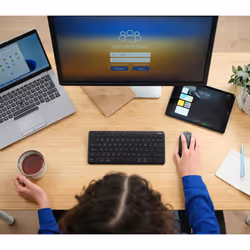 Trust Lyra keyboard Office USB + RF Wireless + Bluetooth QWERTY UK English Black - Additional view 4