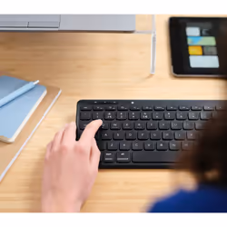 Trust Lyra keyboard Office USB + RF Wireless + Bluetooth QWERTY UK English Black - Additional view 7