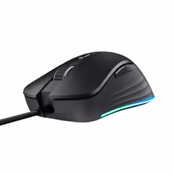 Trust GXT924 YBAR+, Right-hand, Optical, USB Type-A, 25600 DPI, Black