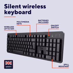 Trust Ody II keyboard Office RF Wireless QWERTY UK English Black - Additional view 2
