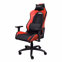 Trust GXT 714 Ruya PC gaming chair Upholstered seat Black, Red