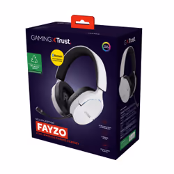 Trust GXT 491W FAYZO Headset Wired & Wireless Head-band Gaming USB Type-C Bluetooth Black, White - Additional view 8