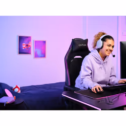 Trust GXT 491P FAYZO Headset Wired & Wireless Head-band Gaming USB Type-A Bluetooth Black, Purple - Additional view 8