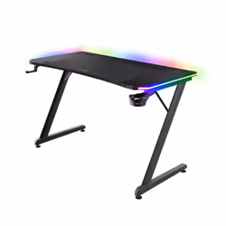 Trust GXT 710 Luminus Pro, Straight, Rectangular shape, ABS/PC, Gaming, Black, Black