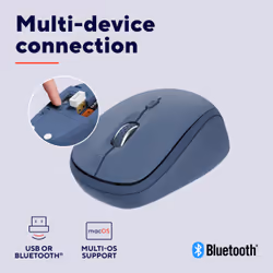 Trust Yvi+ mouse Universal Ambidextrous RF Wireless + Bluetooth Optical 1600 DPI - Additional view 8