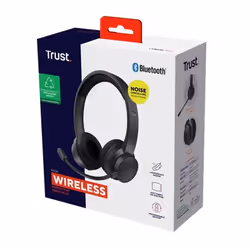 Trust Ayda Headset Wired & Wireless Head-band Calls/Music USB Type-C Bluetooth Black - Additional view 7