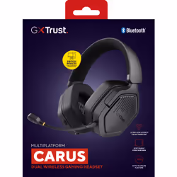 Trust GXT 493 Carus Headset Wired & Wireless Head-band, Helmet Gaming USB Type-C / USB Type-A Bluetooth Black - Additional view 8