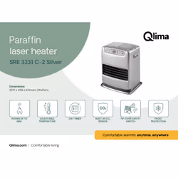 Qlima SRE 3231 C-2 electric space heater Indoor Silver 123 W Convector electric space heater