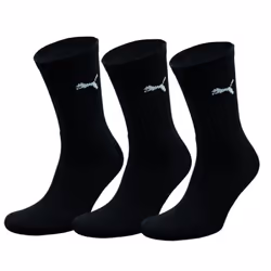 Puma Crew Sport Socks 3 Pair Pack / Mens Socks - 6-8 UK, Black