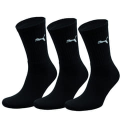 Puma Crew Sport Socks 3 Pair Pack / Mens Socks - 6-8 UK, Black