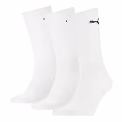 Puma 3 Pack Crew Sports Socks - White - UK 9-11