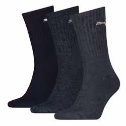 Puma 3 Pack Crew Sports Socks - Navy - UK 6-8