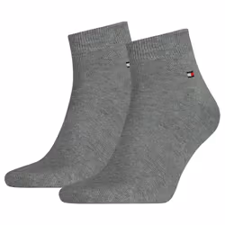 Tommy Hilfiger Quater, Crew socks, Grey, Adult, Male, 39/42, Cotton, Elastane, Polyamide