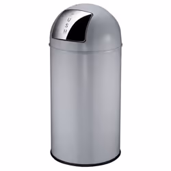 EKO Waste Bin with Push Lid 40 L Matte Grey Kitchen Dustbin Waste Rubbish Bin