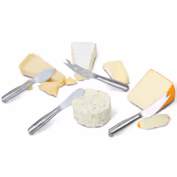 Cheese Knife Set Mini Copenhagen / 4 Small Cheese Knives/for All Types of Cheese/Stainless Steel/Silver / 5.7" x 0.8" x 0.4"