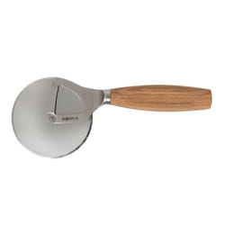 Pizza Cutter Oslo+ / Non-Stick BSF / Does not Rattle/Very Sharp/Stylish/Oak & Stainless Steel