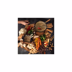 Fondue Set Pro LComplete Cheese Fondue SetSuitable for Every StoveRobustCast IronBlack 608 fl oz