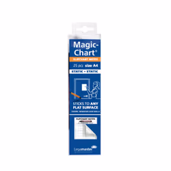 Legamaster Magic-Chart note flipchart foil, Black, White, Polypropylene (PP), 210 mm, 297 mm, 98 g, 56 mm