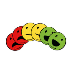 Legamaster magnetic symbol emoticon assorted 50mm 6pcs