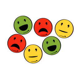 Legamaster magnetic symbol emoticon assorted 50mm 6pcs