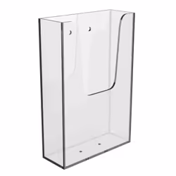 Europel Brochure holder 1/3 A4 Wall Mounted Clear