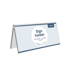 Europel Sign Holder V standard 21x10cm Acrylic
