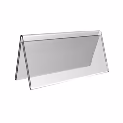 Europel Sign Holder V standard 21x10cm Acrylic