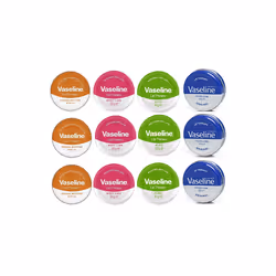 12 x 20g MIX Vaseline Lip Therapy Balm Petroleum Jelly Pocket Size Pots