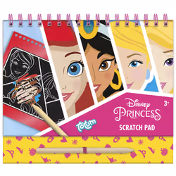 Totum Disney Princes Scratch Book, Children's scratch card, 3 yr(s), Multicolour