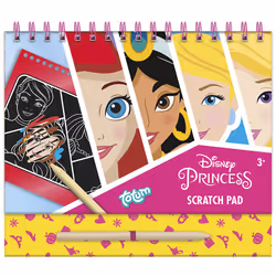 Totum Disney Princes Scratch Book