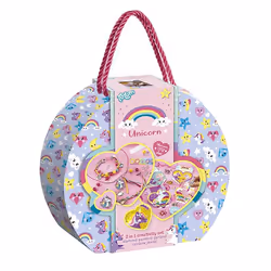 Totum Unicorn 2 In 1 Suitcase, Children's jewellery making set, 5 yr(s), Multicolour