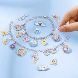 Totum Unicorn Puffy Charm Bracelets