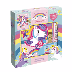 Totum Unicorn Secret Diary Diamond Painting, Children's craft kit, 6 yr(s), Multicolour