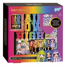 Rainbow High Secret Diary w Lock and Diamond Paint