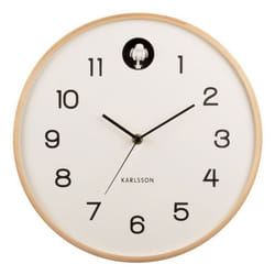 Karlsson Natural Cuckoo Analog clock Round White
