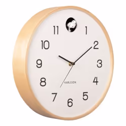 Karlsson Natural Cuckoo Analog clock Round White