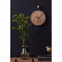 Karlsson Swing Pendulum Wall Clock - Light Wood