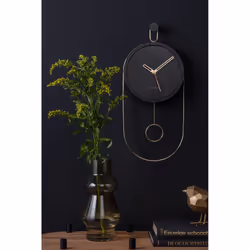 Karlsson Swing Pendulum Wall Clock - Black