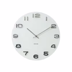Karlsson KA4402, Wall, Quartz clock, Circle, White, AA, 35 cm
