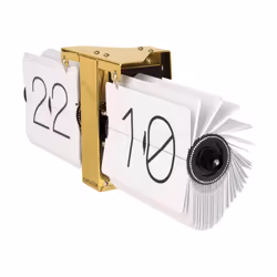 Karlsson KA5601WH Flip Watch No Case White, Brass Metal Stand, White, 8.5 x 36 x 14 cm - Additional view 5