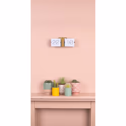 Karlsson KA5601WH Flip Watch No Case White, Brass Metal Stand, White, 8.5 x 36 x 14 cm - Additional view 6