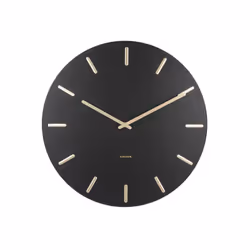 Karlsson KA5716BK, Wall, Round, Black, Steel, AA, 450 mm