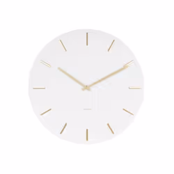 Karlsson Wall Clock Charm White, Wall, Round, White, Steel, AA, 450 mm